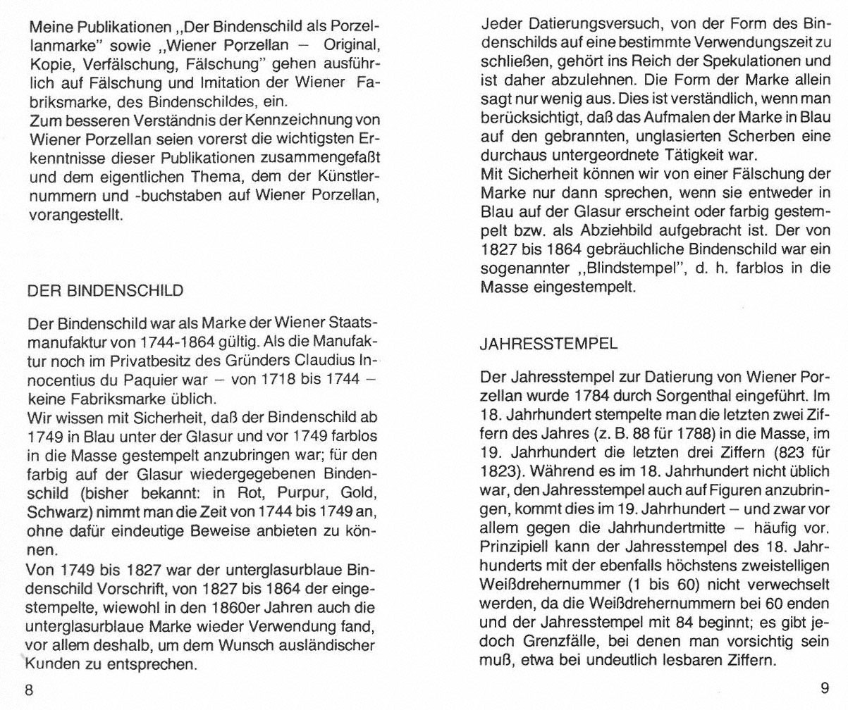 Markenlexikon 4 Wiener Porzellan